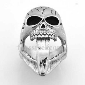 FSR07W72 Skull Medallion skeleton gothic Ring