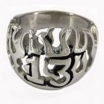 FSR11W02  13 evil flame biker ring