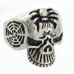 FSR07W91 Spider Skull Ghost  Ring 