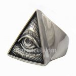 FSR12W82 triangle all seeing eye  Ring