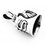 FSP17W90 USA angel wings bell biker Pendant