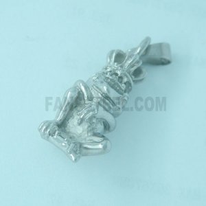 FSP14W80 Crown Frog Prince Charm Pendant