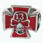 FSR10W40R thirteen skull biker gothic ring 