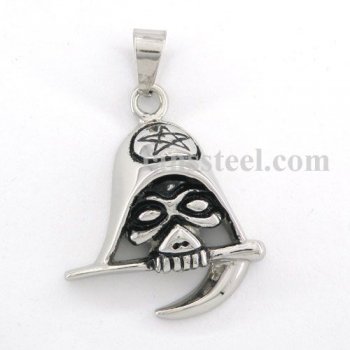 FSPR14013 star skull hook pendant