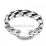 FSR20W23 twist rope chain wave ring