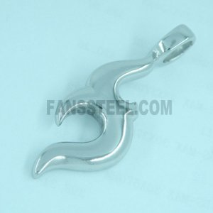 FSP07W96 pendant Tribal Shark Fish Pendant