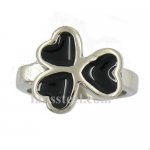 FSR12W61 enamel heart flower love ring