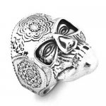 FSR14W95 sunflower helmet skull ring 