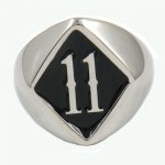 D2SBSL Memorial Initials Ring 2 Letters Name Customized Ring