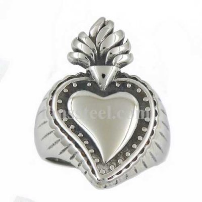 FSR14W19 spade heart ring