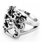 FSR10W11 Filand Leo lion signet ring