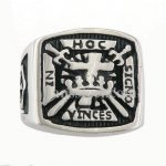 FSR10W34 hoc vinces cicno ni masonic ring