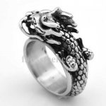 FSR08W03B Spiral Dragon Chinese Zodiac Sign ring 