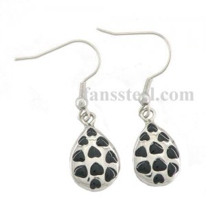 enamel heart water drop earring FSE14PR12