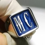 S2SBSL Memorial Initials Ring 2 Letters Name Customized Ring