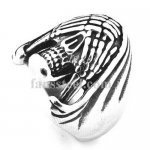 FSR20W43 bury head on hands skull ring