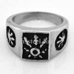 FSR08W80 Repousse Sun Emblem Star  Ring