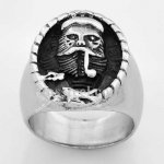 FSR14W28 oval Santa Claus head ring