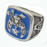 FSR11W39BL2 enamel shriner masonic Ring