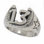 FSR14W03 maltese horse shape stars  13 Ring