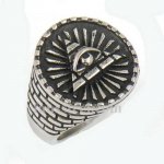 FSR13W52 egyptian bricks triangle all seeing eye ring