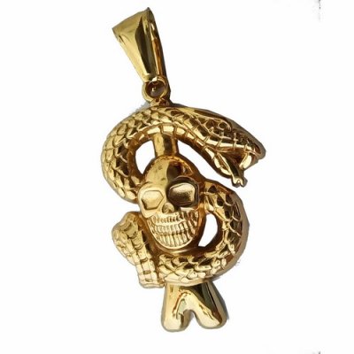 FSP18W38 Snake Skull Pendant