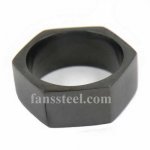 FSR13W51B Hexagon sixangles Square band ring