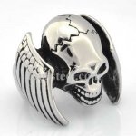 FSR13W63 Wings skull biker ring