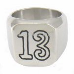 FSR11W53 Signet 13 biker  Ring 