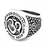 FSR20W27 tibet buddha letter OM ring