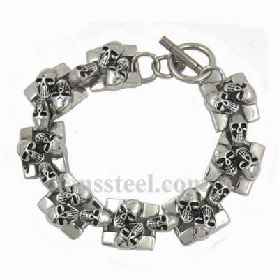 FSB00W13 skull link bracelet