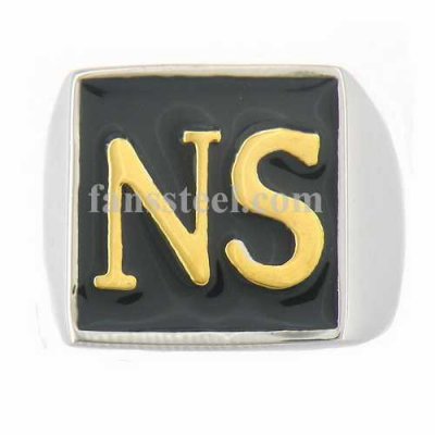 FSR09W66G Custom made 2 alphabet NS ring