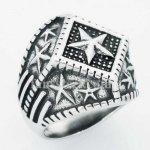 FSR14W62 five-pointed star ring