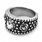 FSR20W03 dotted rose heart love ring