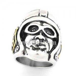 FSR12W67G route 66 star helmet cigarette rider ring