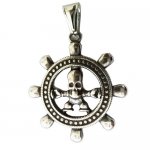FSP18W61 Rudder Skull Pendant