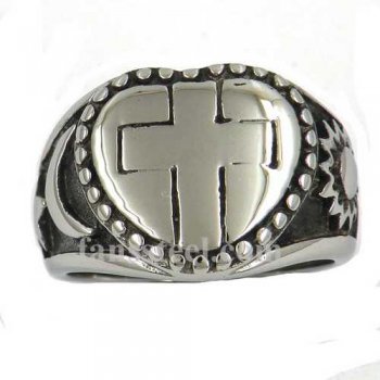 FSR12W12 star moon sun heart Jesus cross ring