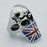 FSR13W12 flag mask skull ring