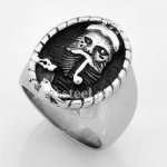 FSR14W28 oval Santa Claus head ring