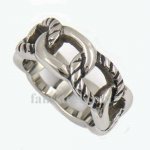 FSR11W98 rope chain plain band ring