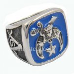 FSR11W39BL2 enamel shriner masonic Ring