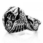 FSR20W97 Stainless steel jewelry wolf devil man ring