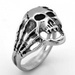 FSR08W97 hand claw  skull  gothic ring