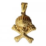 FSP18W81  Cross Bone Skull Pendant