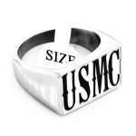 USMC07 custom made 4 letters  ring personalized gift