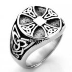 FSR20W22 tribal flower cross round Ring