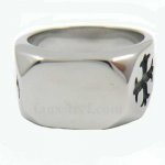 FSR13W50 christ cross band signet ring