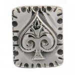 FSR12W81 Mexician square spade ring