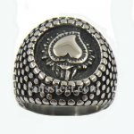 FSR13W55 dot around love heart ring