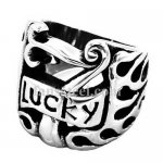 FSR11W67 flame lucky seven gamble Ring